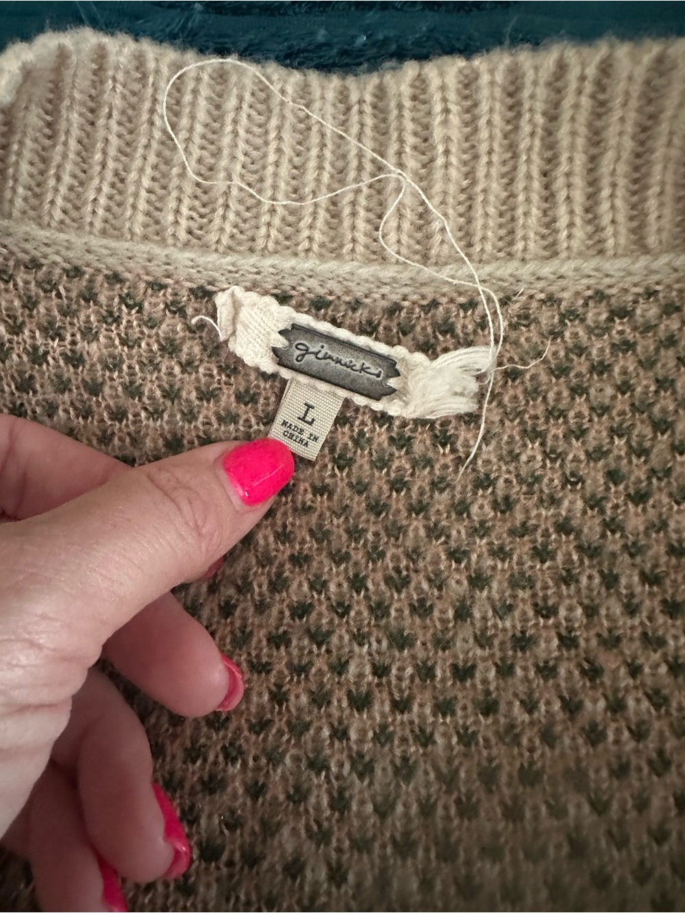 Nine West Beige Floral, Black Leopard & Cream Chevron Knit Cardigans - Picture 10 of 12
